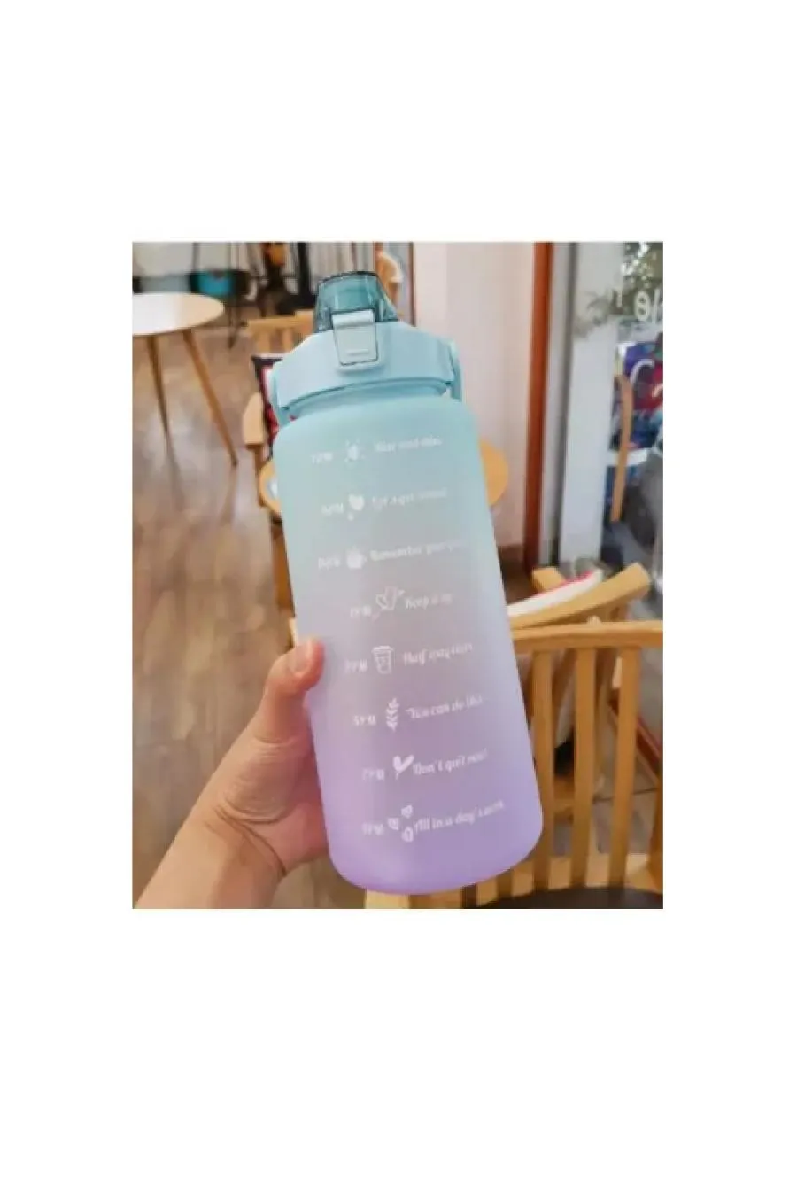 Günlük Motivasyon Su Matarası 2 Litre