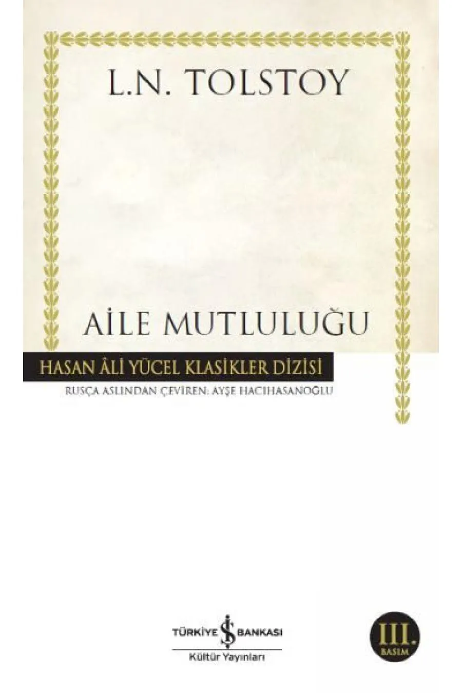 Aile Mutluluğu - Hasan Ali Yücel Klasikleri Kitap (4022)