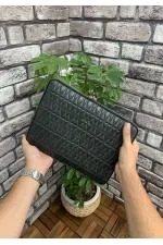 Nakış Desenli Yeşil Clutch Çanta