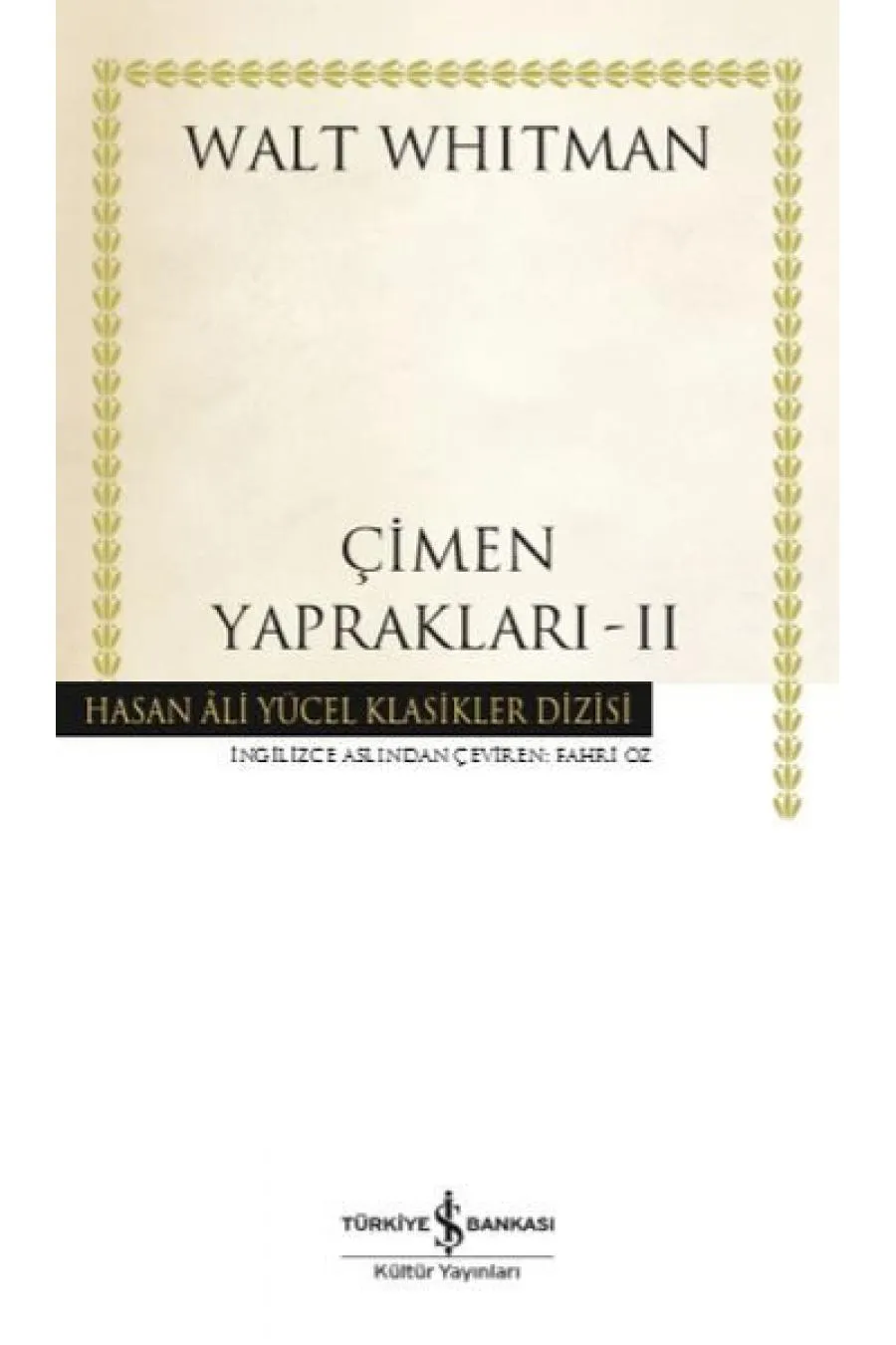 Çimen Yaprakları 2 - Hasan Ali Yücel Klasikleri Kitap (4022)