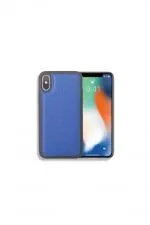 Lacivert Deri iPhone X / XS Kılıfı