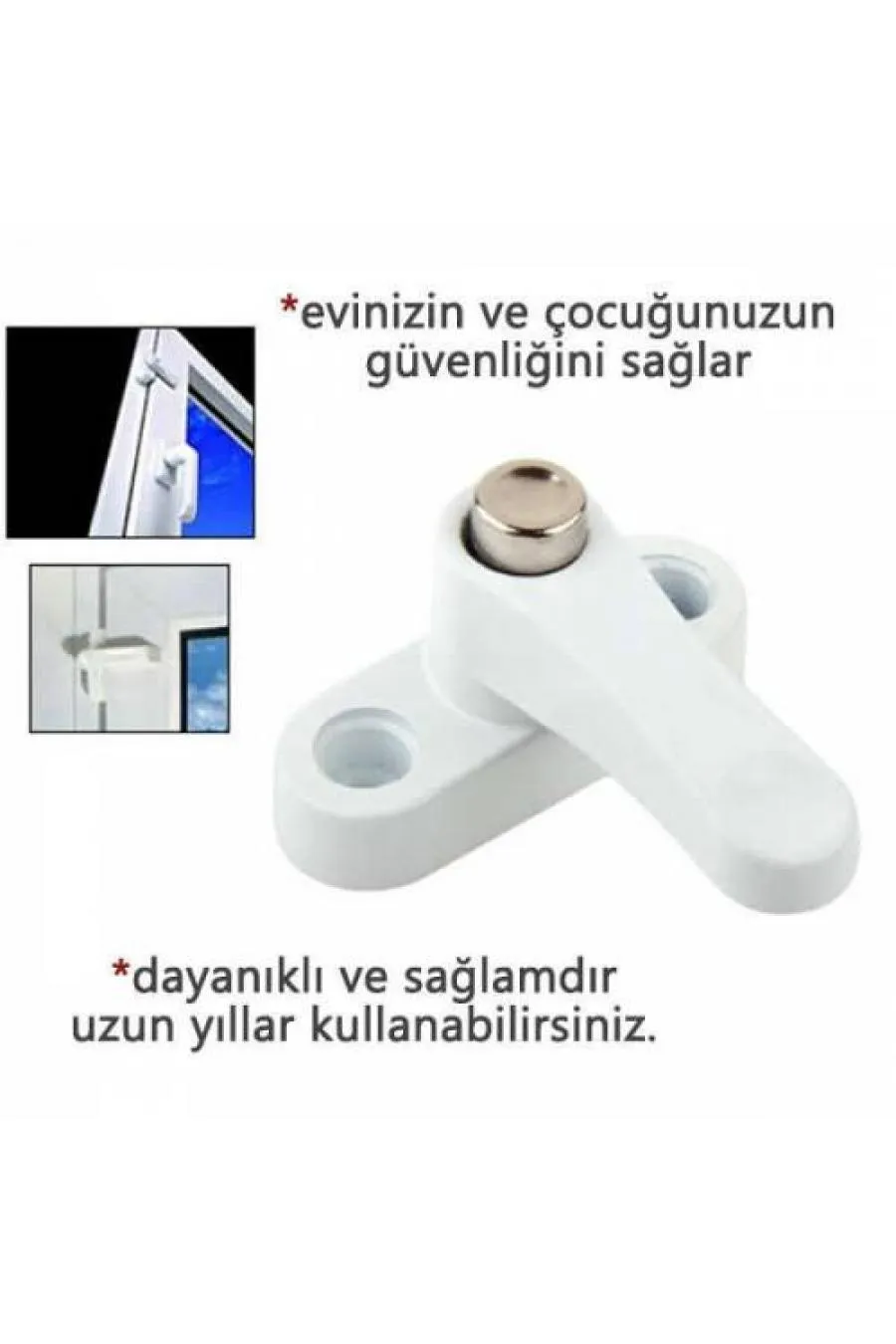 Pvc Kapı Pencere Emniyet Kilidi - ÇELİK