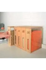 Ahşap Saklama Kabı Woodbox Bakliyat Organizer 1.7 LT