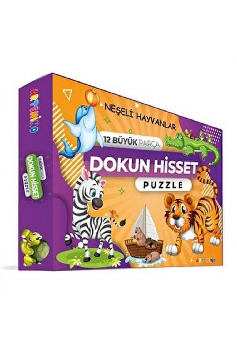 Neşeli Hayvanlar - Dokun Ve Hisset Puzzle  (4022)