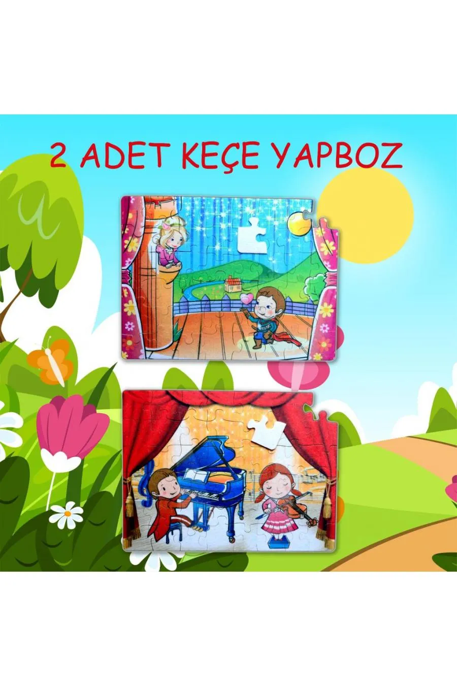 Sahne 5+ Keçe Yapboz - 5 Yaş Puzzle