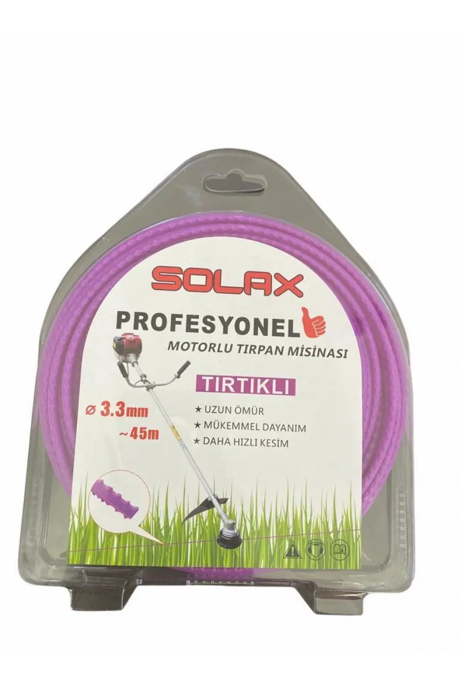 Solax Tırtıklı Tırpan Misinası 3,3 mm 45 Metre