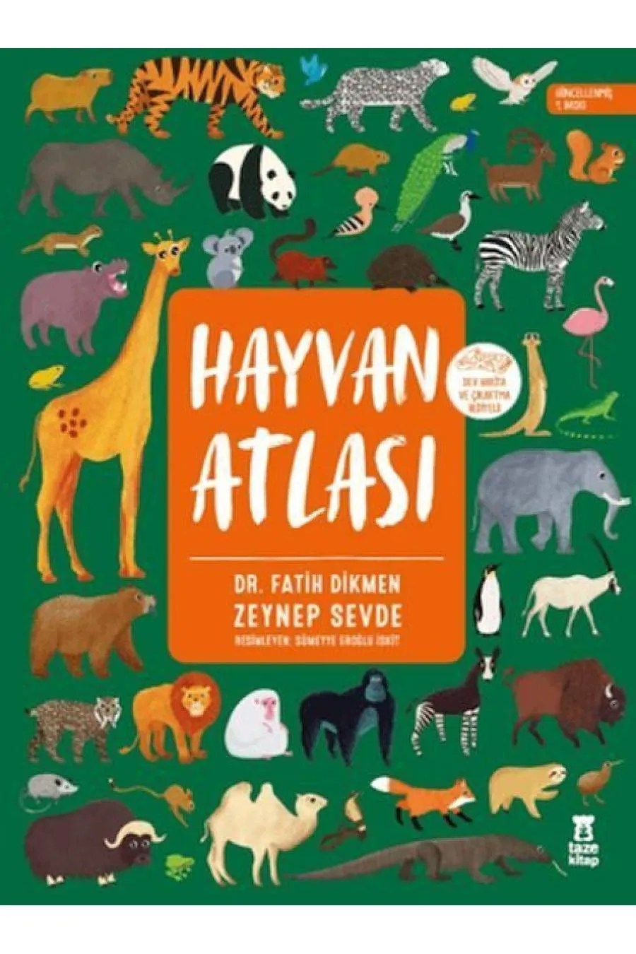 Hayvan Atlası Kitabı (Dünya Haritası ve Çıkartma Hediyeli)  (4022)