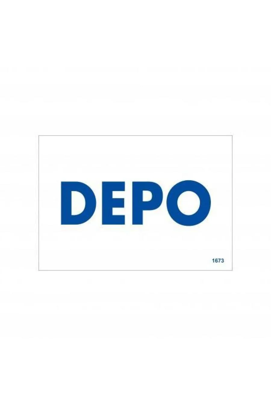 Depo Uyarı Levhası 17,5x25 KOD:1673