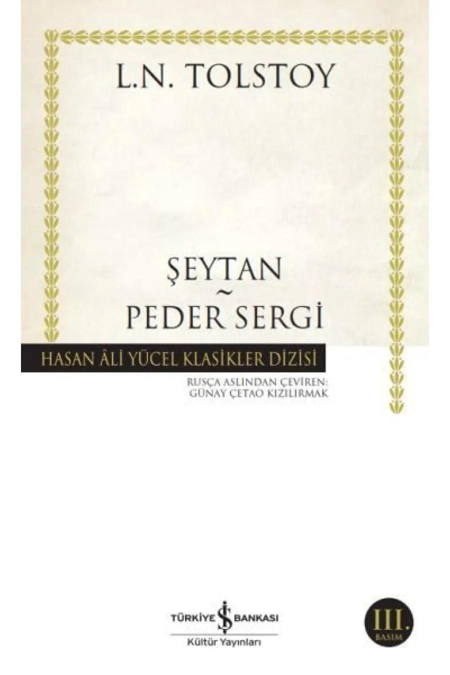 Şeytan - Peder Sergi - Hasan Ali Yücel Klasikleri Kitap (4022)