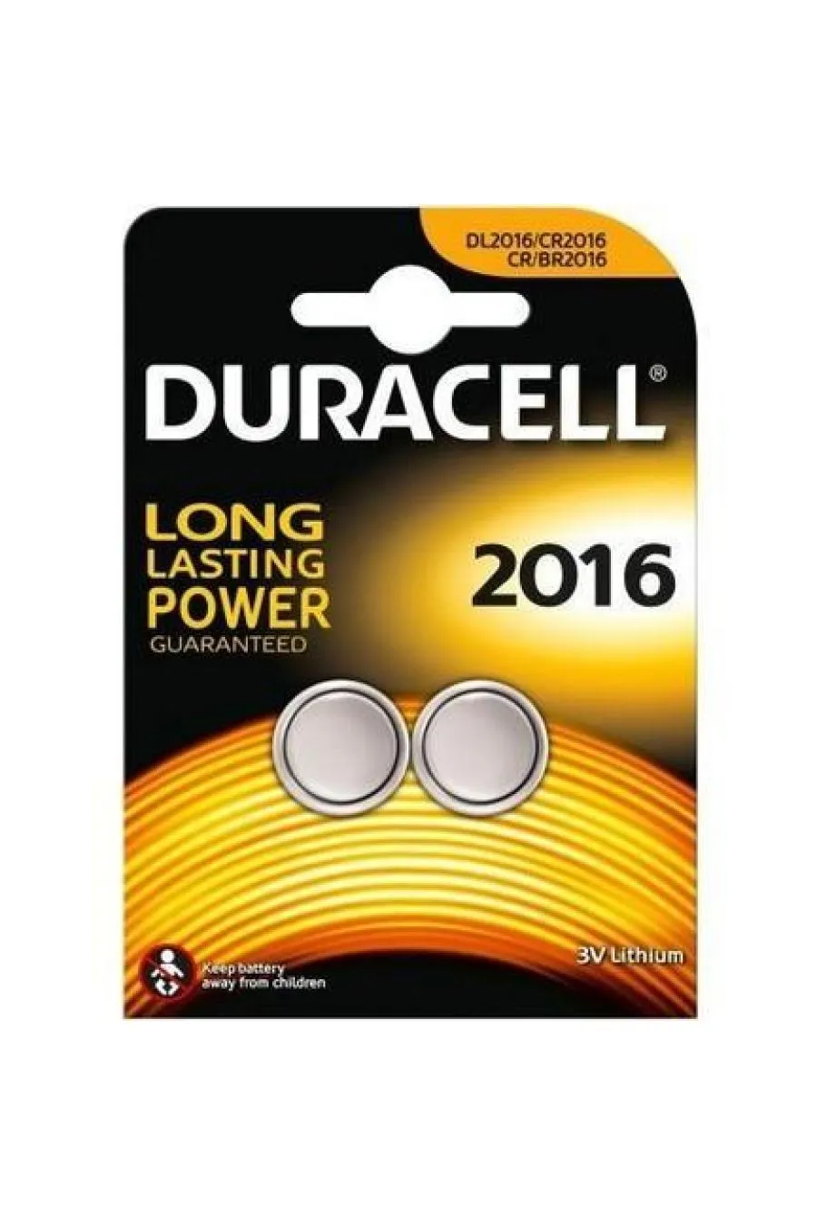 Duracell CR 2016 Lityum Pil 3 Volt 2 li Paket