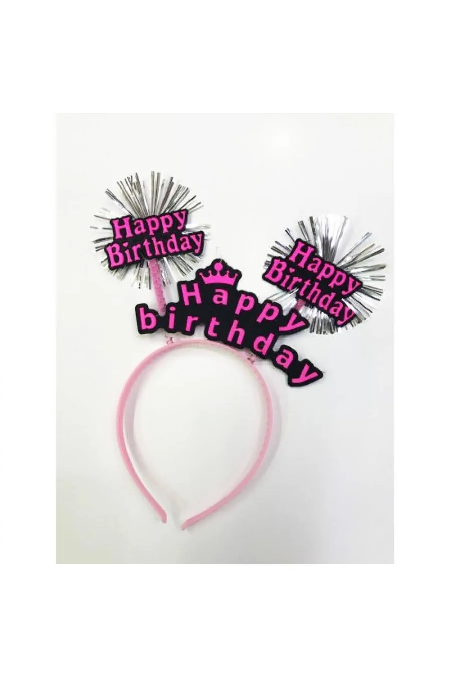 Happy Birthday Neon Renk Doğum Günü Tacı 12 Adet