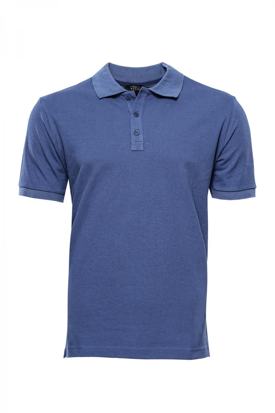 Polo Yaka Oxford Koyu Mavi T-shirt | Wessi