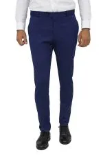 Slim Fit Koyu Mavi Erkek Pantolon - Wessi