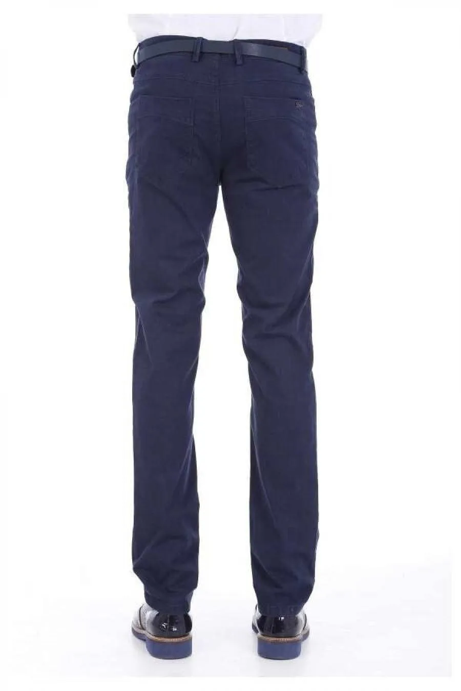 Pamuk 5 Cepli Lacivert Slim Fit Erkek Pantolon - Wessi