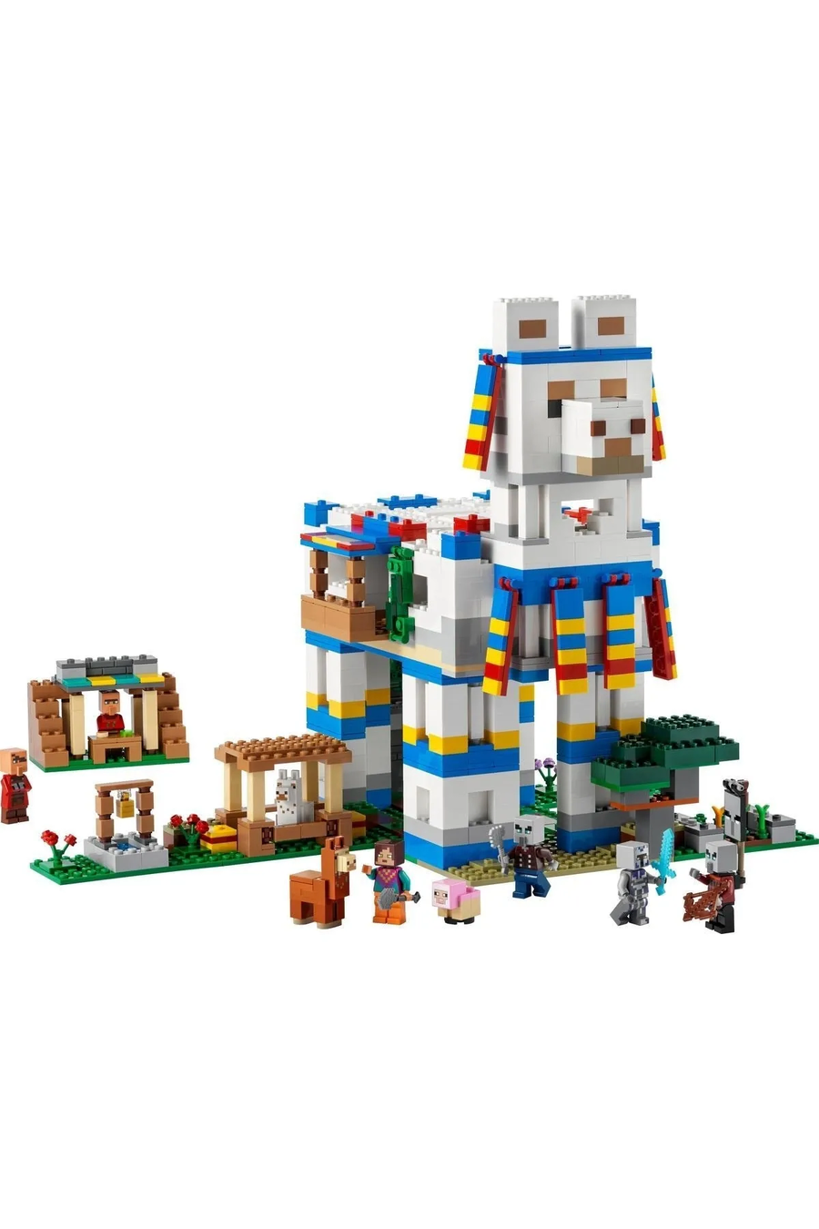 ® Minecraft® Lama Köyü 21188 - 9 Yaş ve Üzeri Çocuklar için Oyuncak Yapım Seti (1252 Parça)