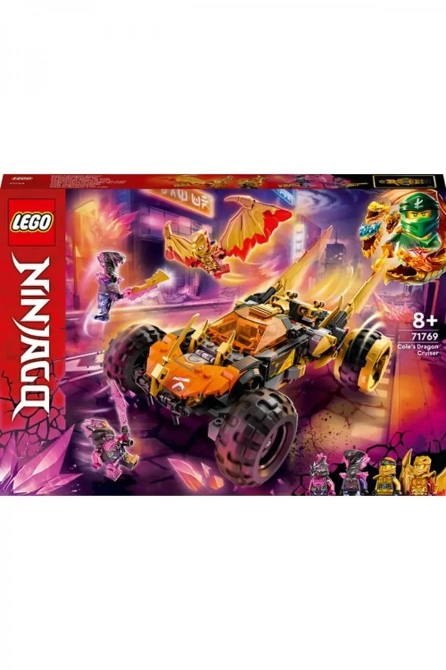 ® NINJAGO® Cole'un Ejderha Jipi 71769 - 8 Yaş ve Üzeri için Oyuncak Yapım Seti (384 Parça)