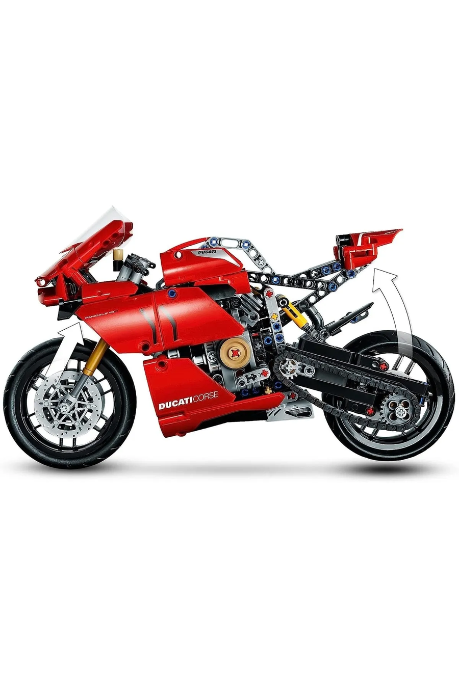 ® Technic Ducati Panigale V4 R 42107 - Yetişkinler için Araba Yapım Seti (646 Parça)