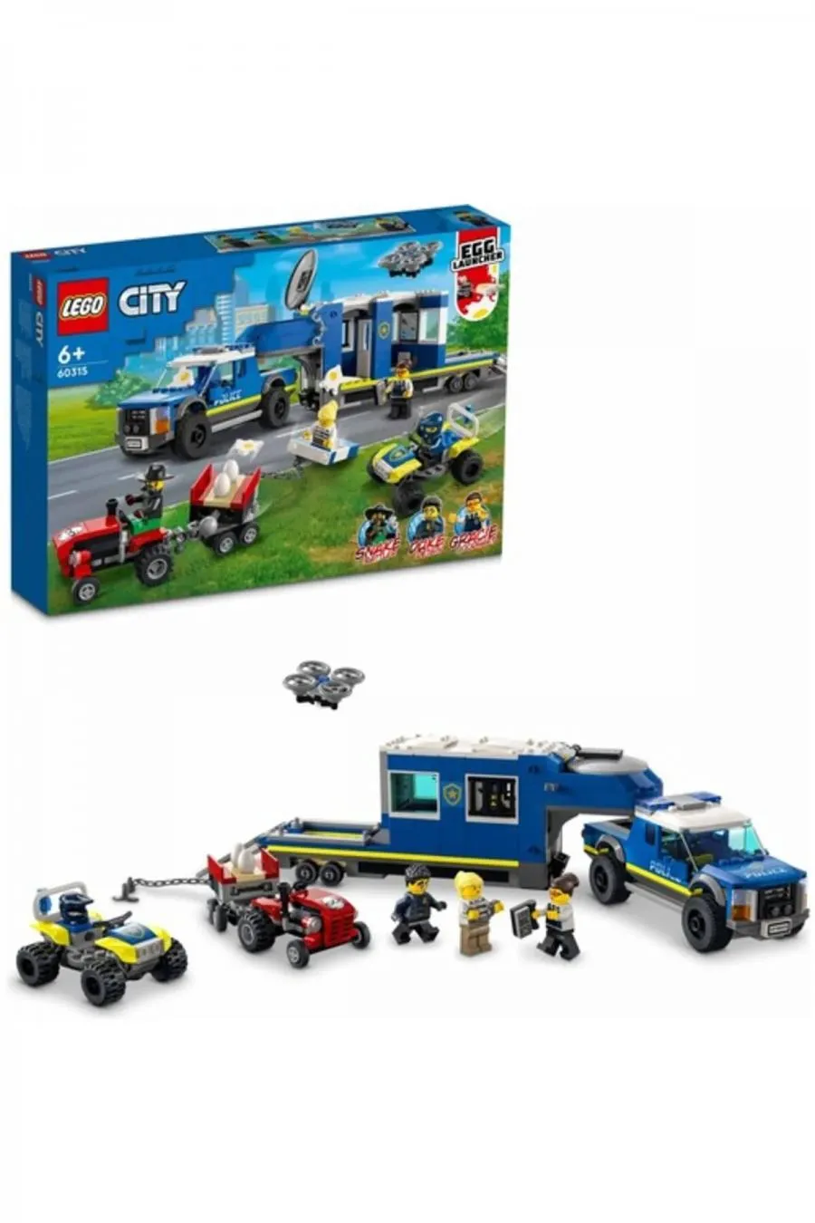 ® City Polis Mobil Komuta Kamyonu 60315 Yapım Seti (436 Parça)