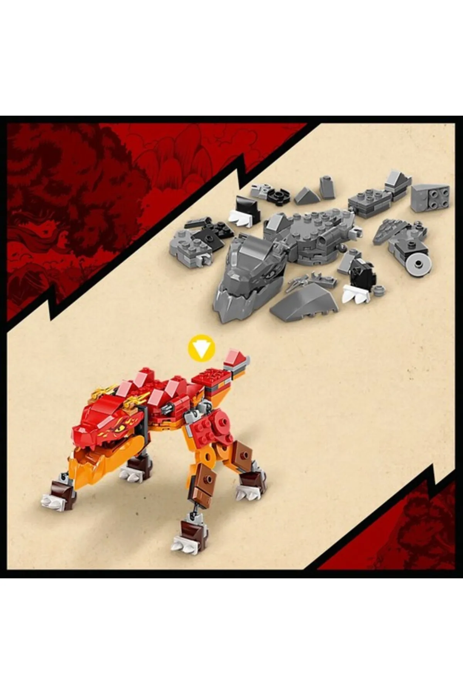 ® NINJAGO® Kai’nin Ateş Ejderhası EVO 71762 Yapım Seti (204 Parça)