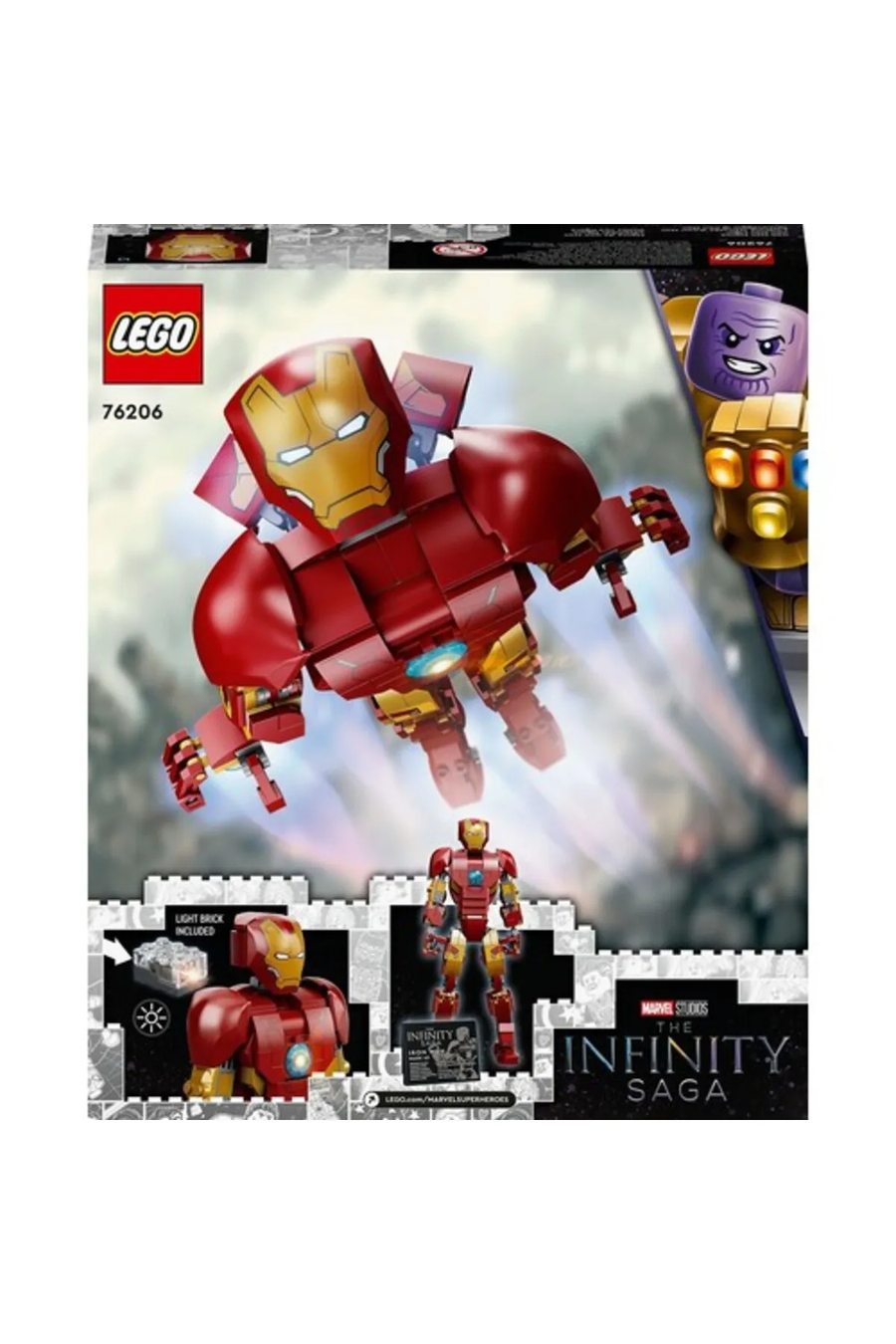 ® Marvel Iron Man Figürü 76206 Yapım Seti (381 Parça)