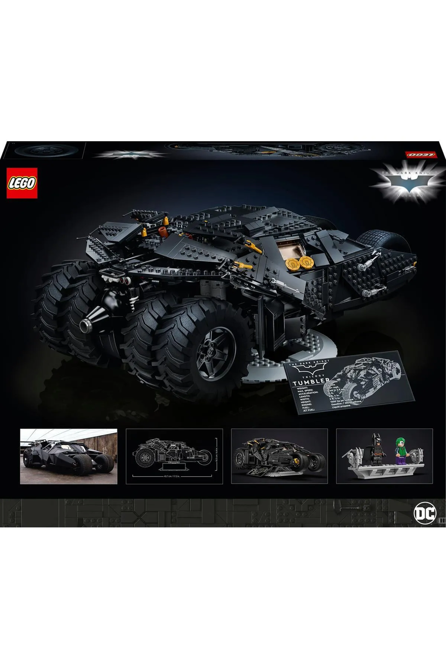 ® DC Batman™ Batmobile™ Tumbler 76240 - Yetişkinler için Sergilenebilir Yapım Seti (2049 Parça)