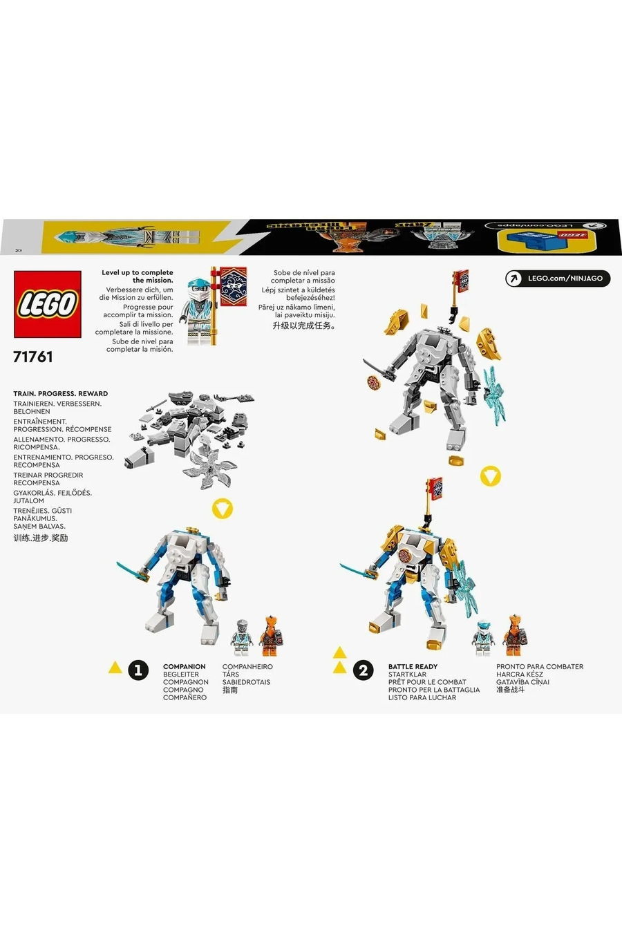 ® NINJAGO® Zane’in Güçlendirici Robotu EVO 71761 - 6 Yaş ve Üzeri için Yapım Seti (95 Parça)