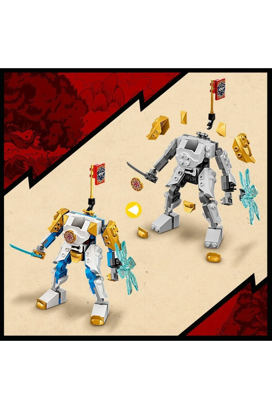 ® NINJAGO® Zane’in Güçlendirici Robotu EVO 71761 - 6 Yaş ve Üzeri için Yapım Seti (95 Parça)