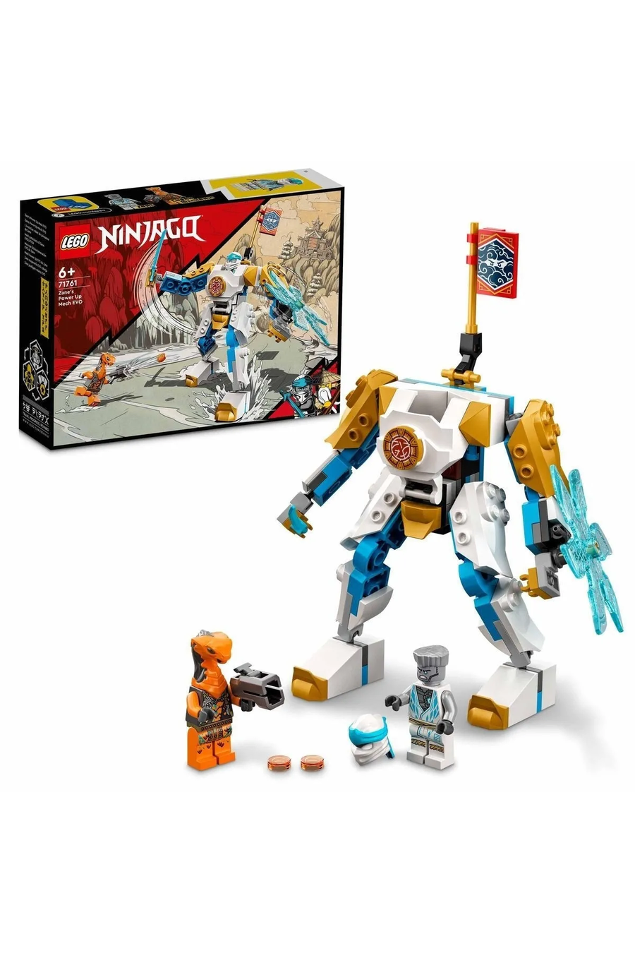 ® NINJAGO® Zane’in Güçlendirici Robotu EVO 71761 - 6 Yaş ve Üzeri için Yapım Seti (95 Parça)