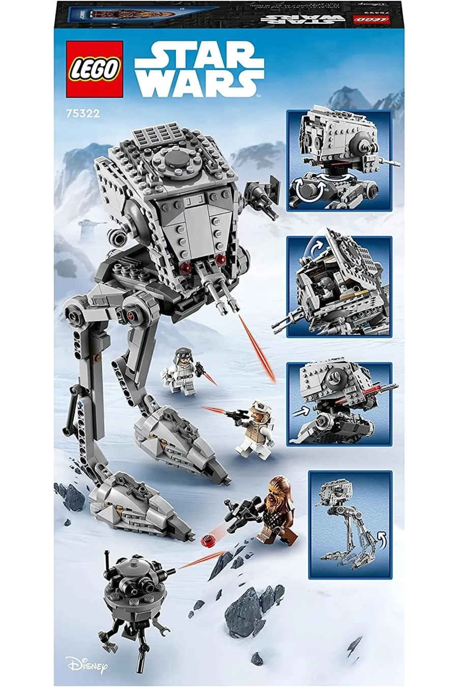 Star Wars™ Hoth™ AT-ST™ 75322 - 9 Yaş ve Üzeri Çocuklar için Oyuncak Yapım Seti (586 Parça)